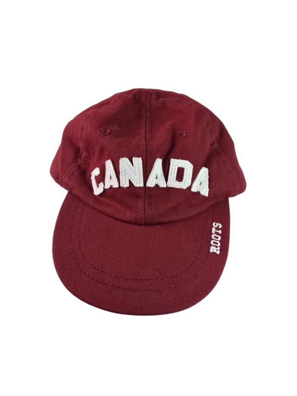 Roots Canada 1973-2003 Anniversary Red Cotton Baseball Toddler cap M/L